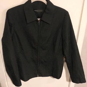 Dana Buchman size 10 black textured jacket